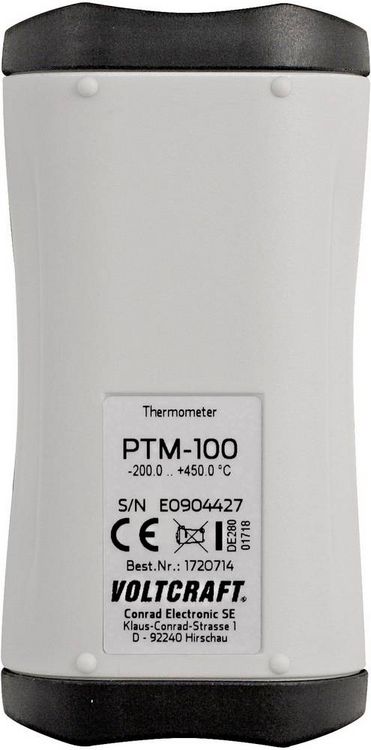 Produktbild: VOLTCRAFT PTM-100 Temperatur-Messger&auml;t -200 - 450&deg;C F&uuml;hler-Typ Pt1000 IP65