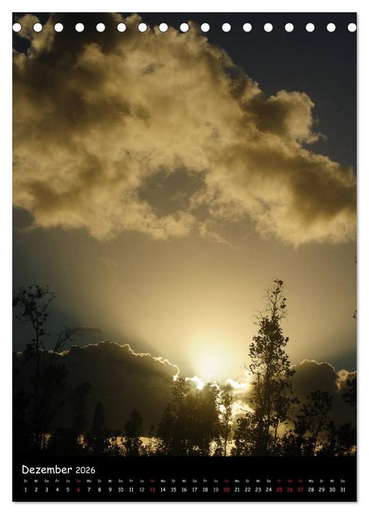 Produktbild: Hawaiian Sunsets (Tischkalender 2026 DIN A5 hoch), CALVENDO Monatskalender