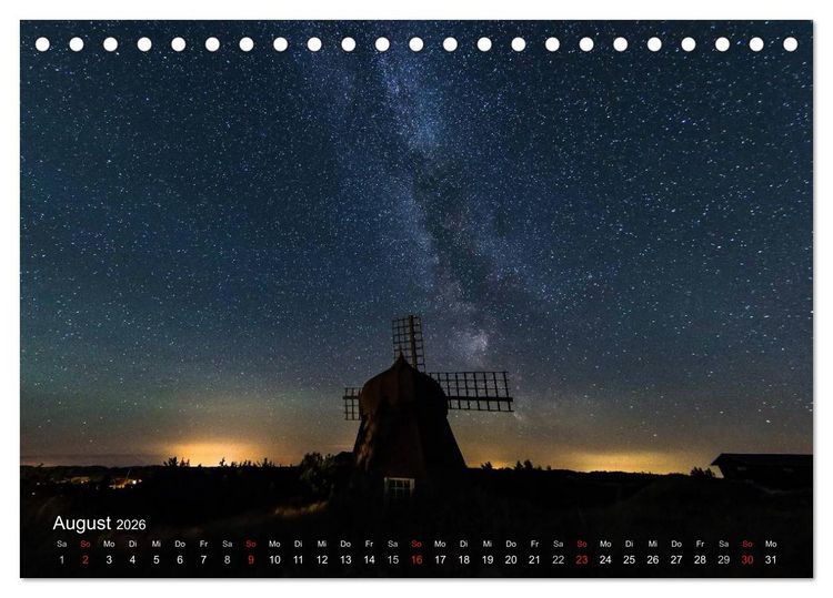 Produktbild: D&auml;nemarks Norden (Tischkalender 2026 DIN A5 quer), CALVENDO Monatskalender