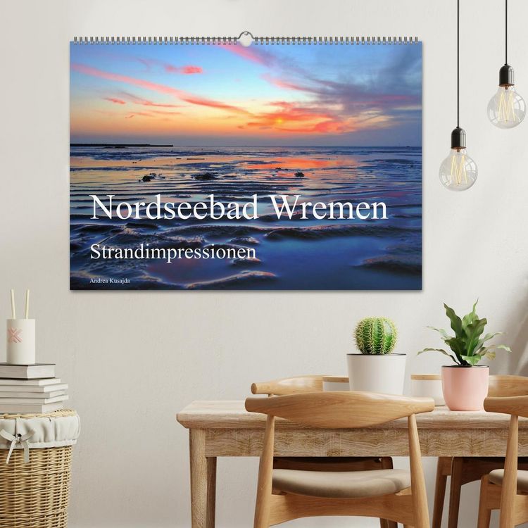 Produktbild: Nordseebad Wremen - Strandimpressionen (Wandkalender 2026 DIN A2 quer), CALVENDO Monatskalender