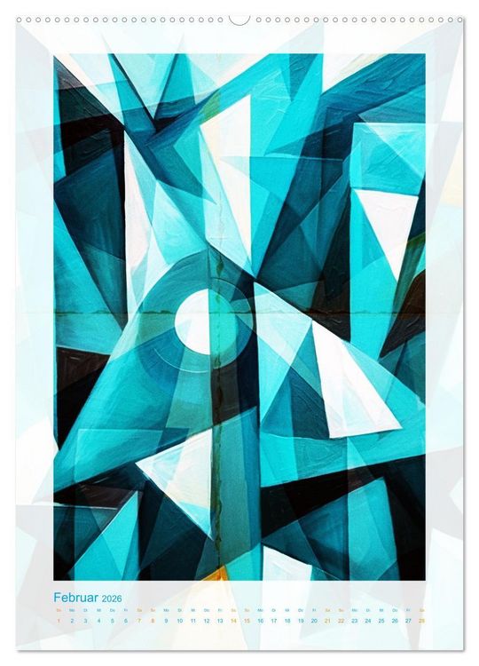 Produktbild: Licht und Schatten . Cubism Wall Art (hochwertiger Premium Wandkalender 2026 DIN A2 hoch), Kunstdruck in Hochglanz
