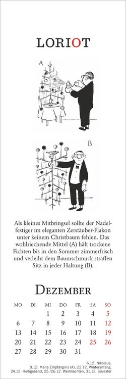 Produktbild: Loriot Lesezeichen & Kalender 2027
