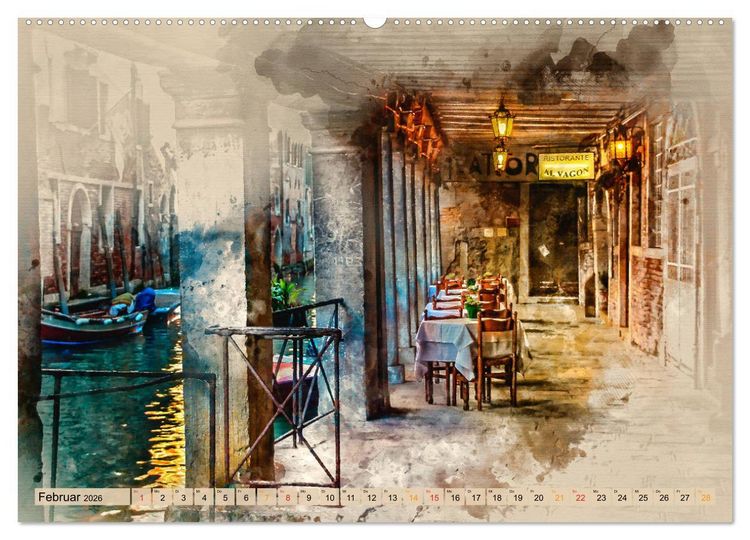 Produktbild: Venedig - ganz intim (Wandkalender 2026 DIN A2 quer), CALVENDO Monatskalender