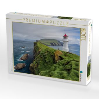 Produktbild: CALVENDO Puzzle Leuchtturm, Mykines, F&auml;r&ouml;er-Inseln | 1000 Teile Lege-Gr&ouml;&szlig;e 64x48cm Foto-Puzzle f&uuml;r gl&uuml;ckliche Stunden