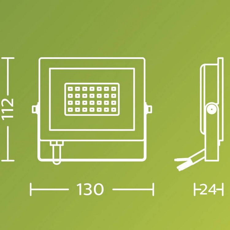 Produktbild: Philips LED Lois 929004641601 LED-Au&szlig;enstrahler 20W Leuchtfarben: Warmwei&szlig;