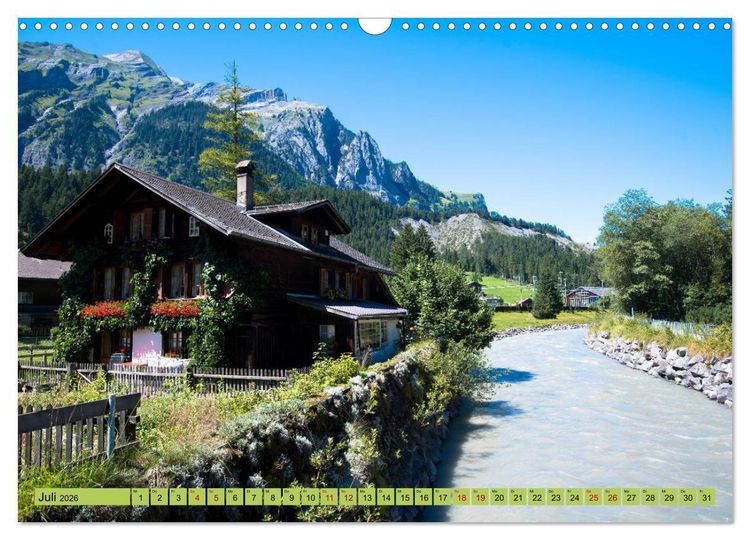 Produktbild: Alpentraum Kandersteg (Wandkalender 2026 DIN A3 quer), CALVENDO Monatskalender