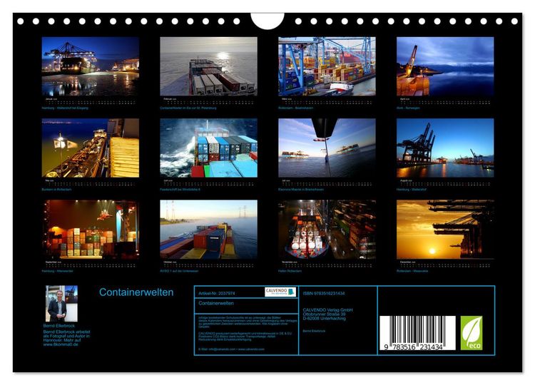 Produktbild: Containerwelten (Wandkalender 2026 DIN A4 quer), CALVENDO Monatskalender