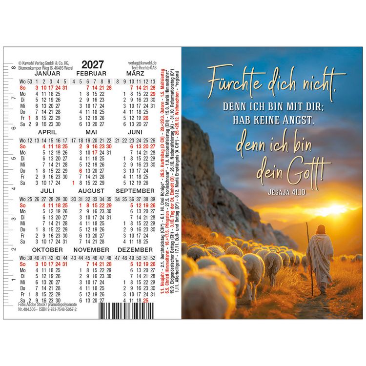 Produktbild: Doppelspielkartenkalender 2027