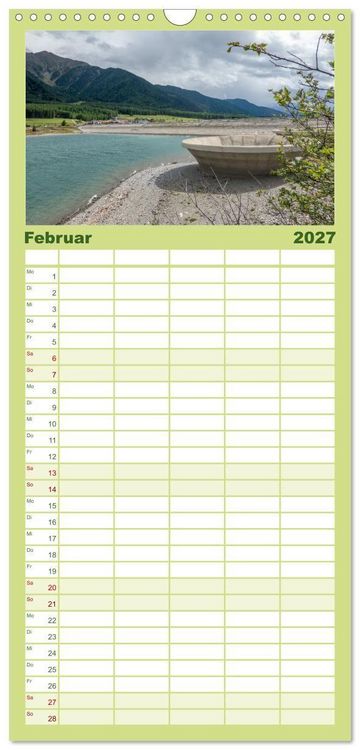 Produktbild: Familienplaner 2027 - Der Reschensee - ein Panormanen-Abenteuer mit 5 Spalten (Wandkalender, 21 x 45 cm) CALVENDO