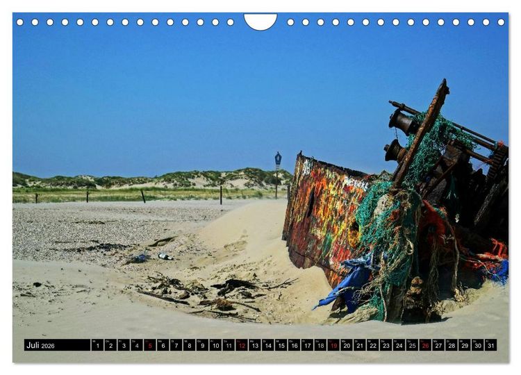 Produktbild: Norderney - von barfu&szlig; bis Lackschuh (Wandkalender 2026 DIN A4 quer), CALVENDO Monatskalender