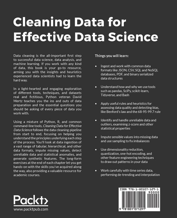 Produktbild: Cleaning Data for Effective Data Science