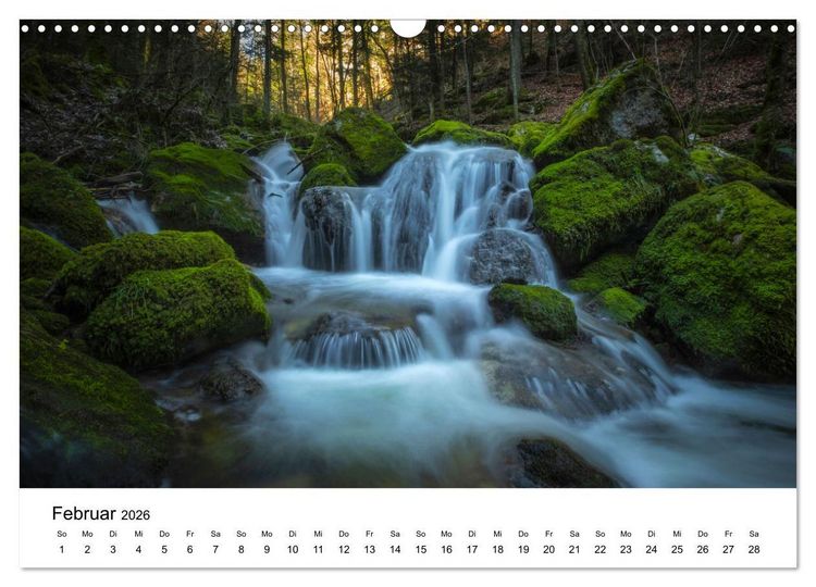 Produktbild: Wasserfallwelt Schweiz (Wandkalender 2026 DIN A3 quer), CALVENDO Monatskalender