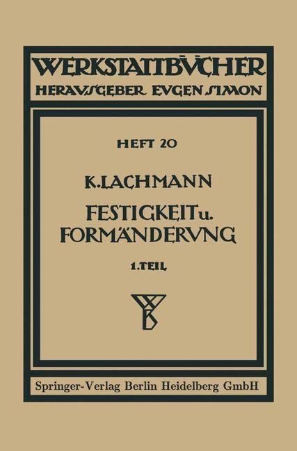 Produktbild: Festigkeit und Form&auml;nderung