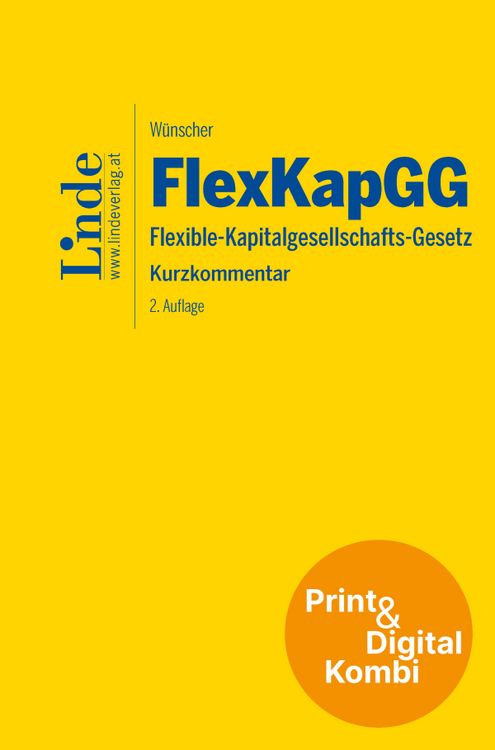 Produktbild: FlexKapGG | Flexible-Kapitalgesellschafts-Gesetz (Kombi Print&digital)
