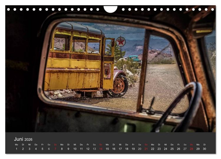 Produktbild: Vergessene Zeitzeugen entlang der Route 66 (Wandkalender 2026 DIN A4 quer), CALVENDO Monatskalender
