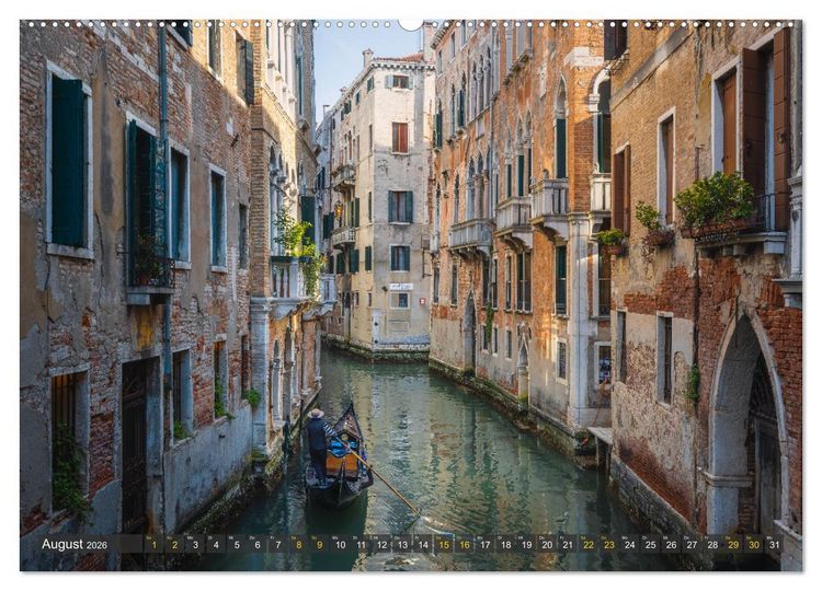 Produktbild: Malerisches Venedig (hochwertiger Premium Wandkalender 2026 DIN A2 quer), Kunstdruck in Hochglanz