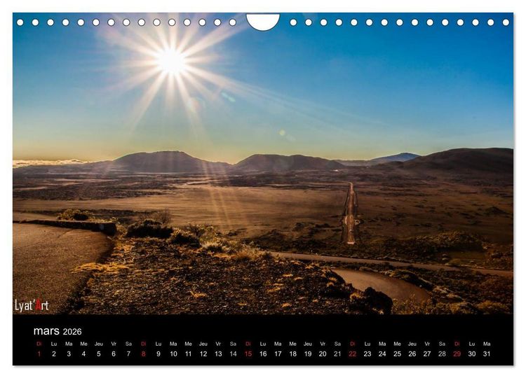 Produktbild: Paysages de La R&eacute;union (Calendrier mural 2026 DIN A4 vertical), CALVENDO calendrier mensuel