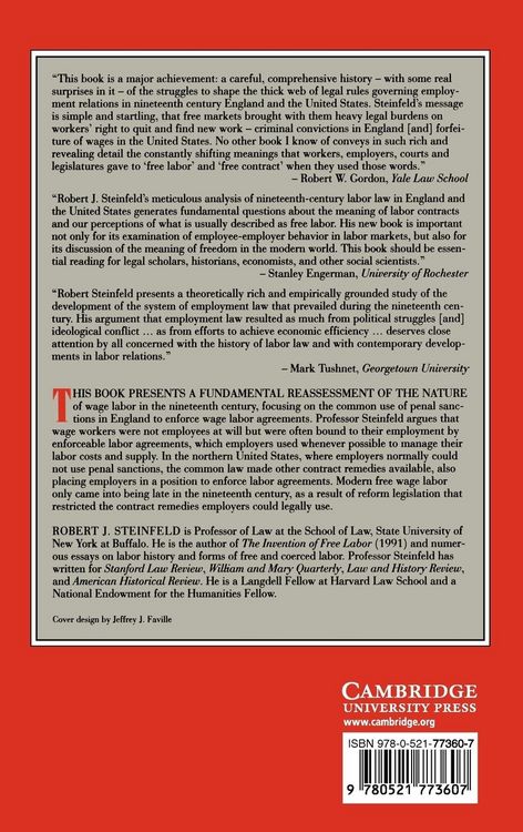 Produktbild: Coercion, Contract, and Free Labor in the Nineteenth Century
