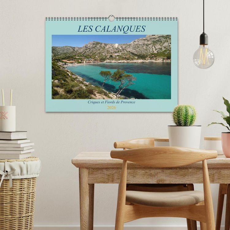 Produktbild: Les Calanques - Criques et fiords de Provence (Calendrier mural 2026 DIN A3 vertical), CALVENDO calendrier mensuel