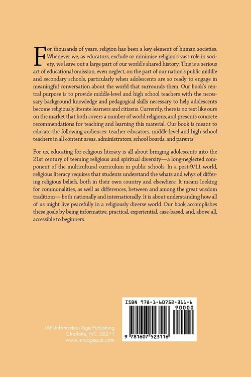 Produktbild: Teaching Adolescents Religious Literacy in a Post-9/11 World (PB)