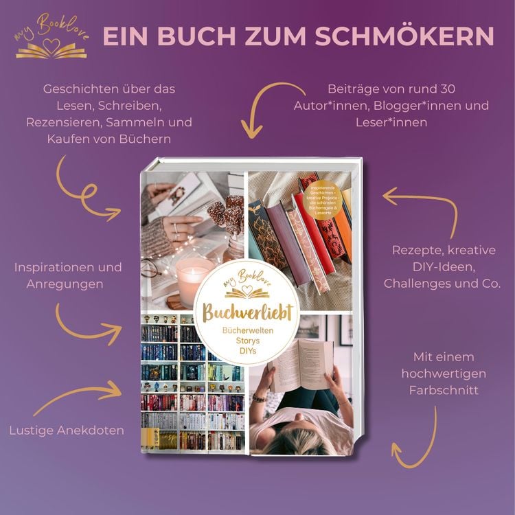 Produktbild: My Booklove. Buchverliebt. B&uuml;cherwelten. Storys. DIYs. Mit einem Vorwort von Bianca Iosivoni.