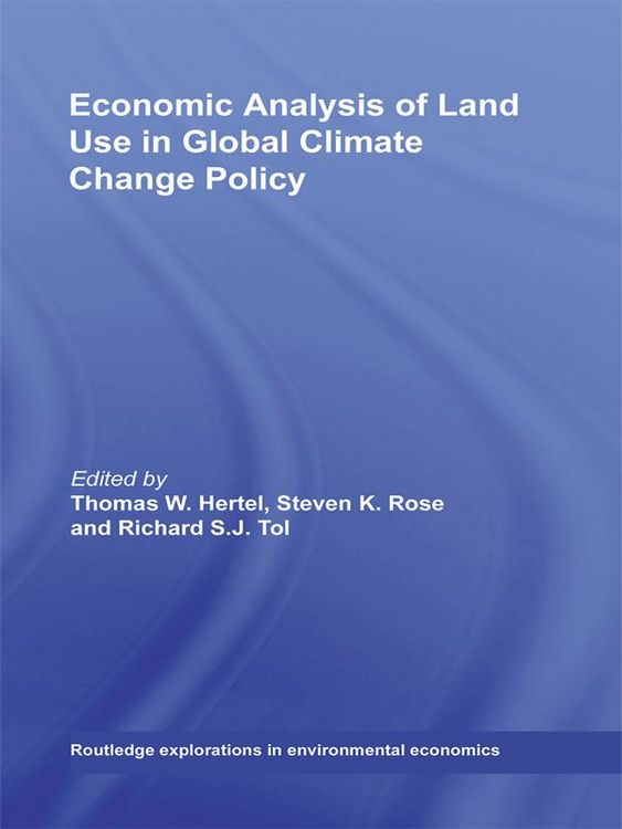 Produktbild: Economic Analysis of Land Use in Global Climate Change Policy