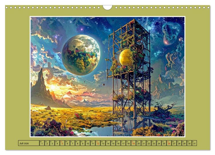 Produktbild: Surrealistische Visionen (Wandkalender 2026 DIN A3 quer), CALVENDO Monatskalender
