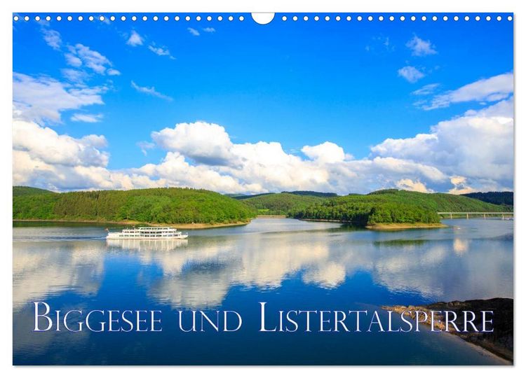 Produktbild: Biggesee und Listertalsperre (Wandkalender 2026 DIN A3 quer), CALVENDO Monatskalender