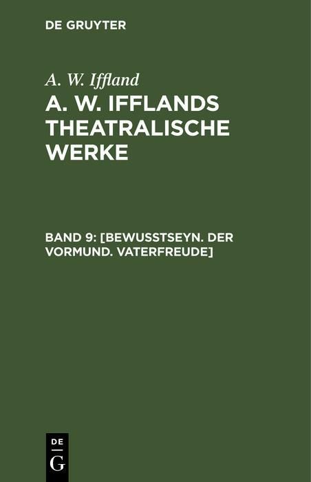 Produktbild: [Bewu&szlig;tseyn. Der Vormund. Vaterfreude]