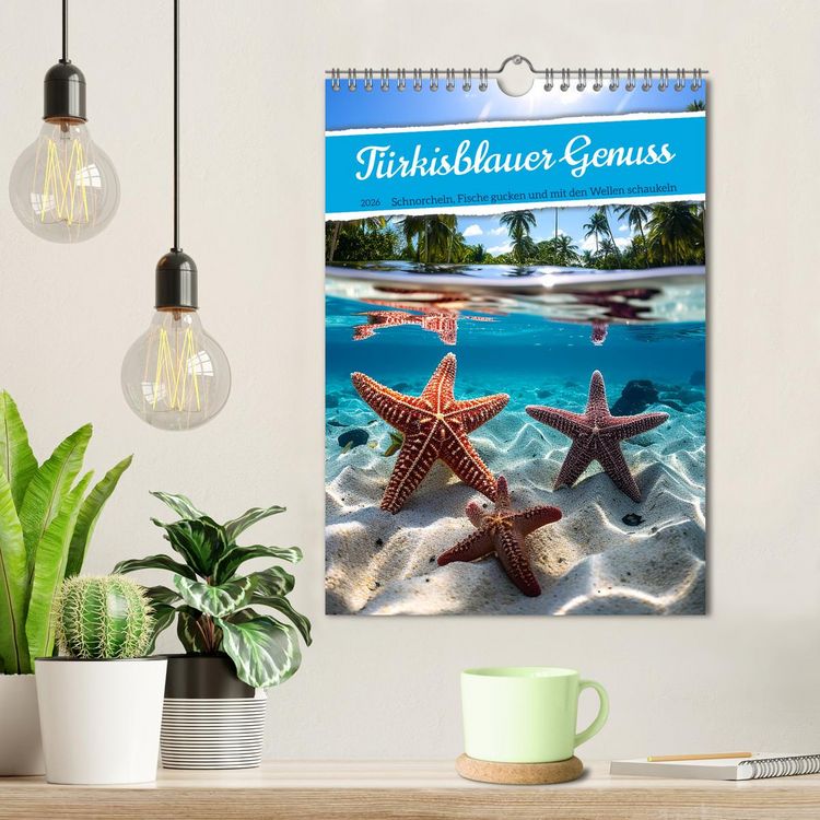 Produktbild: T&uuml;rkisblauer Genuss (Wandkalender 2026 DIN A4 hoch), CALVENDO Monatskalender