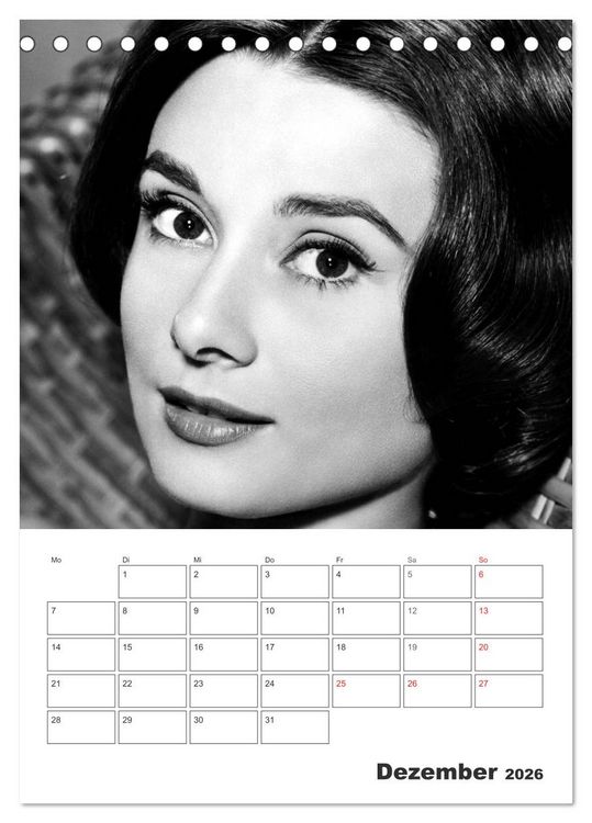 Produktbild: Filmstars. Unvergessene Diven (Tischkalender 2026 DIN A5 hoch), CALVENDO Monatskalender