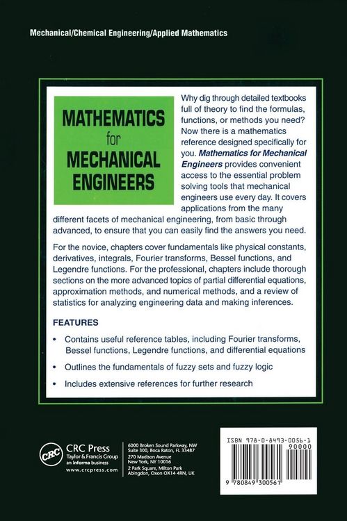 Produktbild: Mathematics for Mechanical Engineers