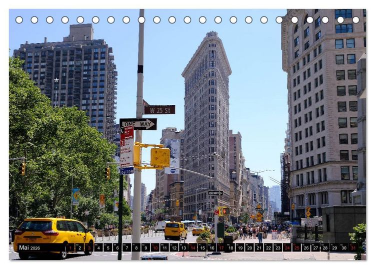 Produktbild: New York - 4 Tage unterwegs im Big Apple (Tischkalender 2026 DIN A5 quer), CALVENDO Monatskalender