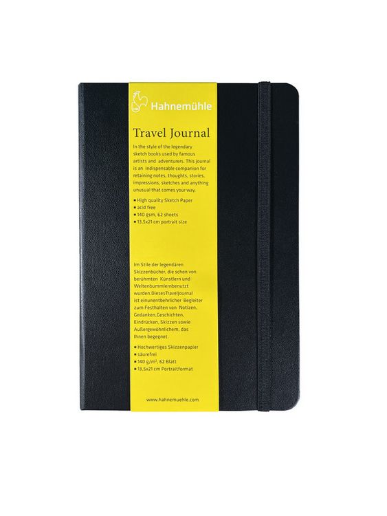 Produktbild: Hahnem&uuml;hle Papier Travel Journal, 13,5 x 21 cm Hochformat, 140 g/m&sup2;