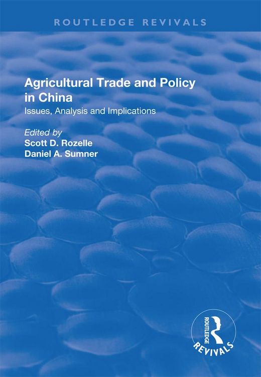 Produktbild: Agricultural Trade and Policy in China