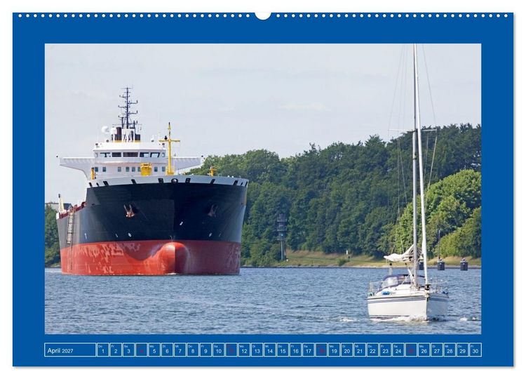 Produktbild: Unterwegs auf dem Nord-Ostsee-Kanal (hochwertiger Premium Wandkalender 2027 DIN A2 quer), Kunstdruck in Hochglanz