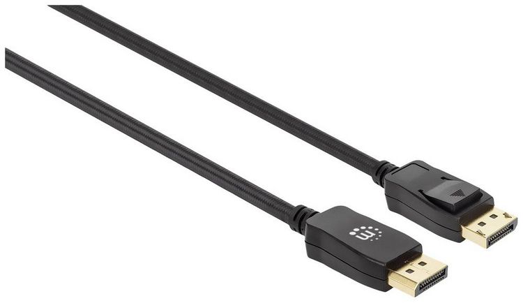 Produktbild: Manhattan DisplayPort Anschlusskabel DisplayPort Stecker, DisplayPort Stecker 2.00 m Schwarz 353618 8K UHD DisplayPort-Kabel