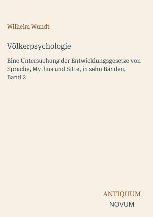 Produktbild: V&ouml;lkerpsychologie