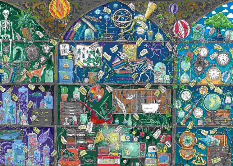 Produktbild: Erwachsenenpuzzle 1000 Teile - Das Kuriosit&auml;tenkabinett