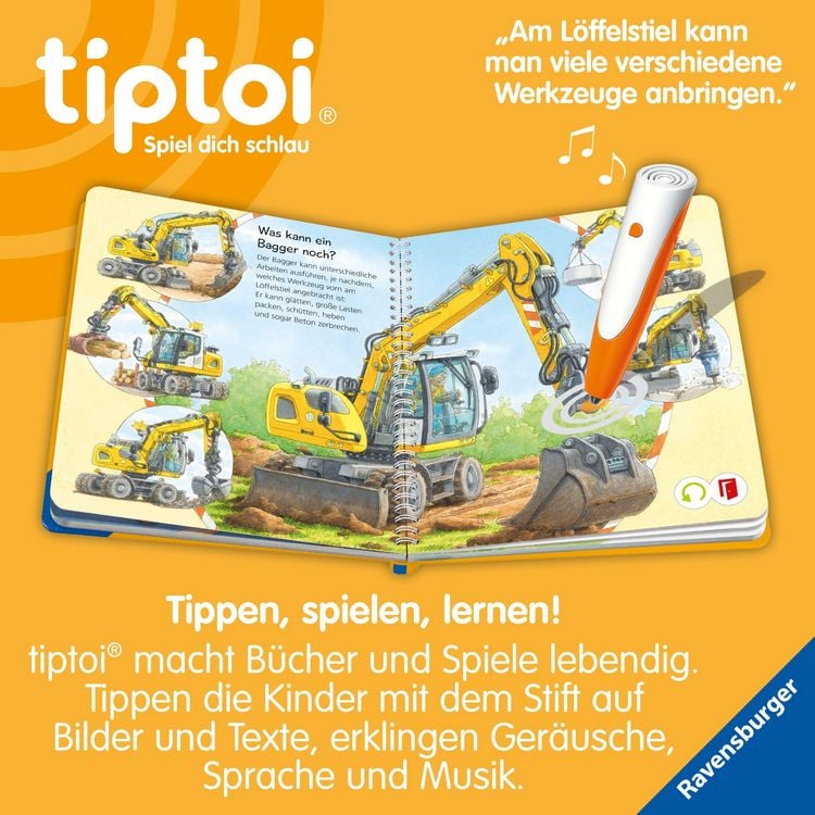 Produktbild: tiptoi&reg; Wieso? Weshalb? Warum? junior - Bagger