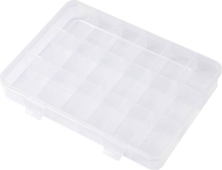 Produktbild: TRU COMPONENTS TC-SG18-012 Sortimentskasten (L x B x H) 200 x 160 x 30 mm Anzahl F&auml;cher: 18 variable Unterteilung Inhalt 1 St.