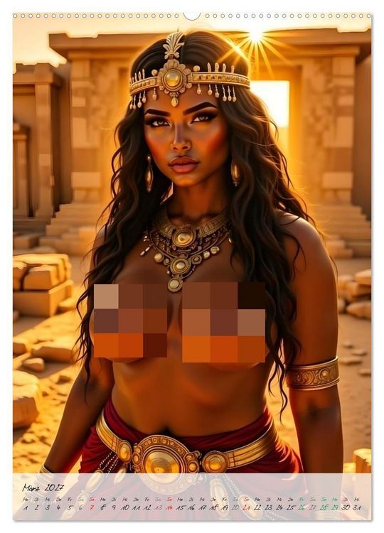 Produktbild: G&ouml;ttinnen der &Auml;gypter (hochwertiger Premium Wandkalender 2027 DIN A2 hoch), Kunstdruck in Hochglanz
