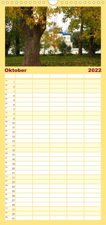 Produktbild: Familienplaner Sankt Petersburg (Wandkalender 2022 , 21 cm x 45 cm, hoch)