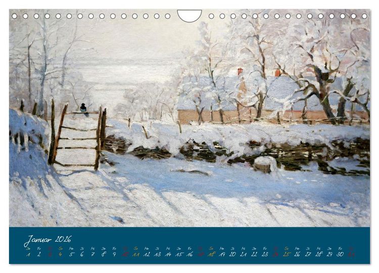 Produktbild: Typisch Monet (Wandkalender 2026 DIN A4 quer), CALVENDO Monatskalender