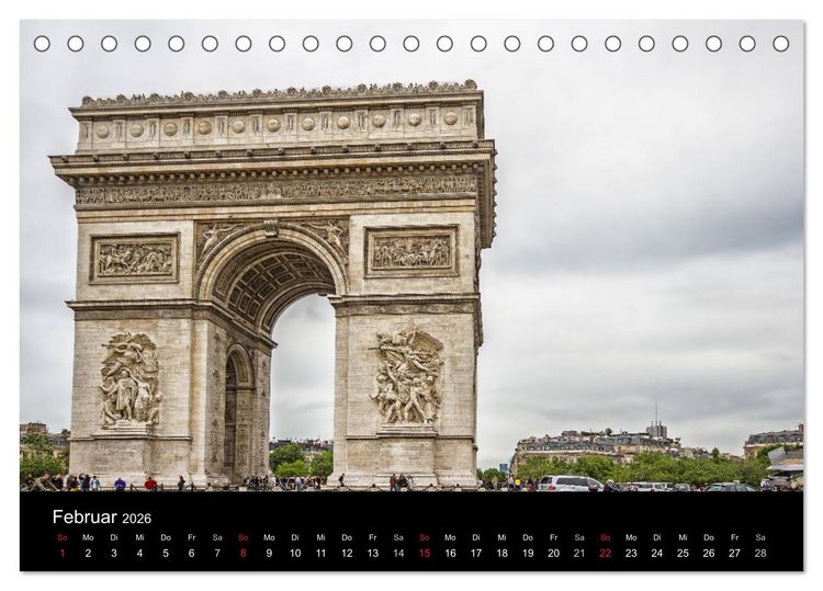 Produktbild: Paris (Tischkalender 2026 DIN A5 quer), CALVENDO Monatskalender