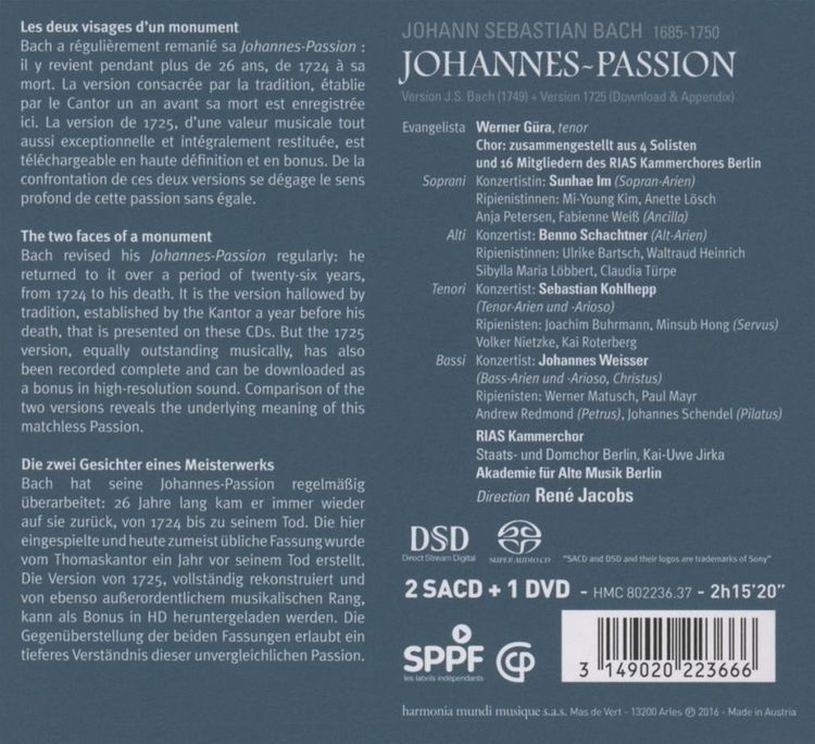 Produktbild: Johannes-Passion (1725)