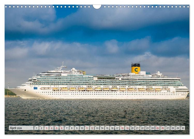 Produktbild: Kreuzfahrtschiffe 2026 (Wandkalender 2026 DIN A3 quer), CALVENDO Monatskalender
