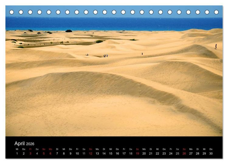 Produktbild: GRAN CANARIA/D&uuml;nen von Maspalomas (Tischkalender 2026 DIN A5 quer), CALVENDO Monatskalender