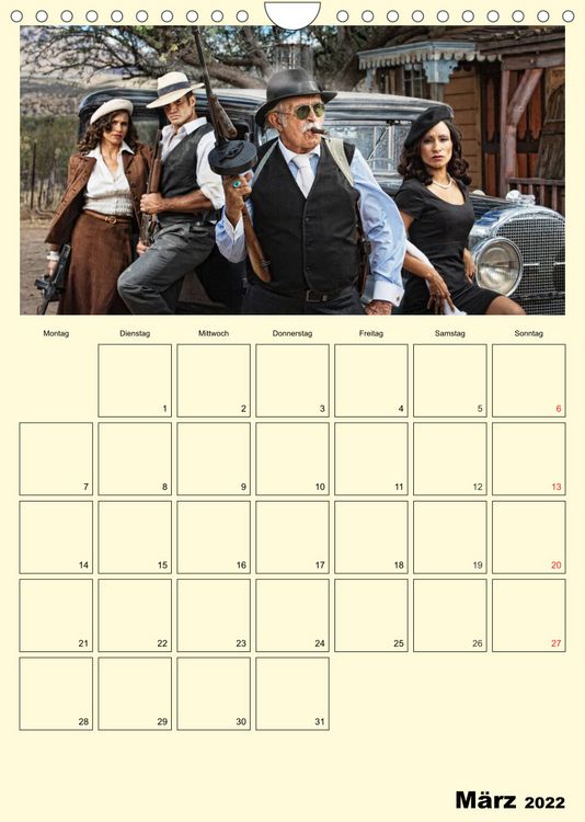 Produktbild: Die 20er Jahre. Gangster, Frauen und Kanonen (Wandkalender 2022 DIN A4 hoch)