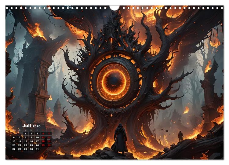 Produktbild: Portale in fremde Welten - Mystische Pforten (Wandkalender 2026 DIN A3 quer), CALVENDO Monatskalender